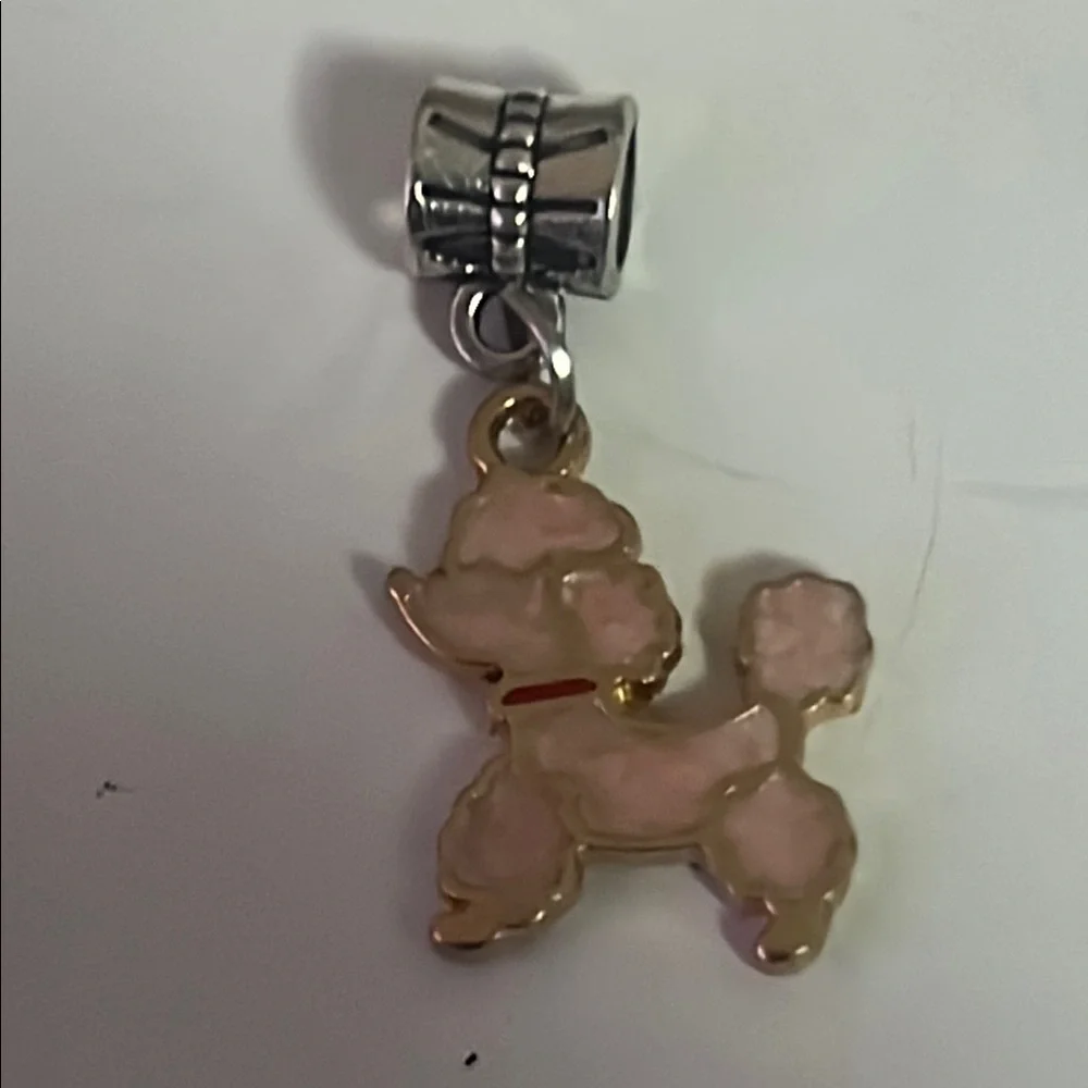Charming Pink Poodle‎ Pet alloy Pendant